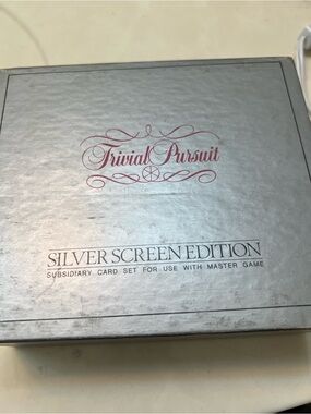 Trivial Pursuit Silver Screen Edition Card Set - Silver